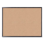 U Brands Cork Bulletin Board, 48 x 36, Natural Surface, Black Frame