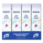 LYSOL Brand Click Gel Automatic Toilet Bowl Cleaner, Lavender Fields, 6/Box, 4 Boxes/Carton (RAC89060CT)