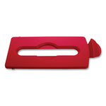 Rubbermaid Commercial Slim Jim Paper Recycling Top, 16.5 x 8 x 0.5, Red