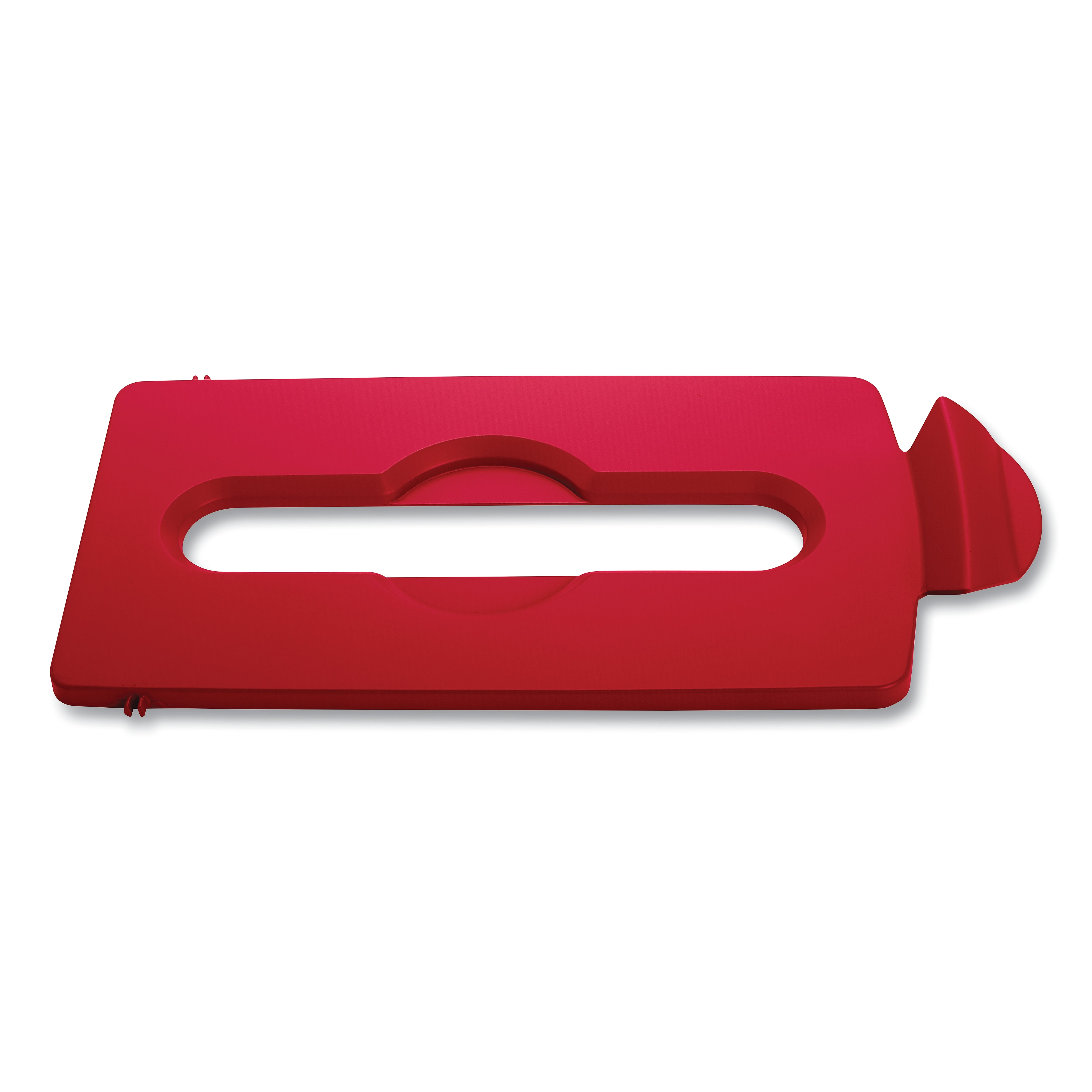 Rubbermaid Commercial Slim Jim Paper Recycling Top, 16.5 x 8 x 0.5, Red