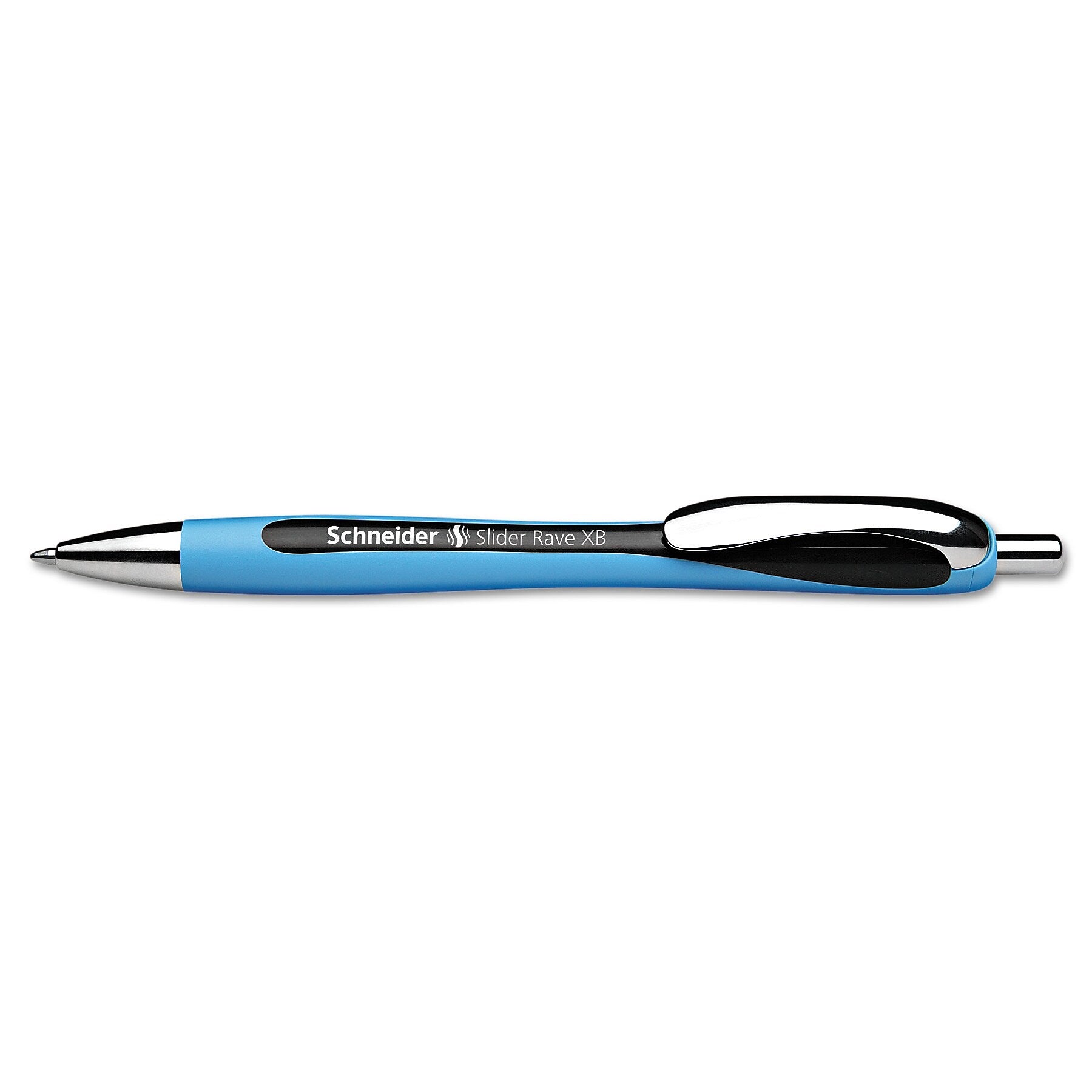 Schneider Slider Rave Retractable Ballpoint Pen, Extra Broad Point, Black Ink, Each (132501)