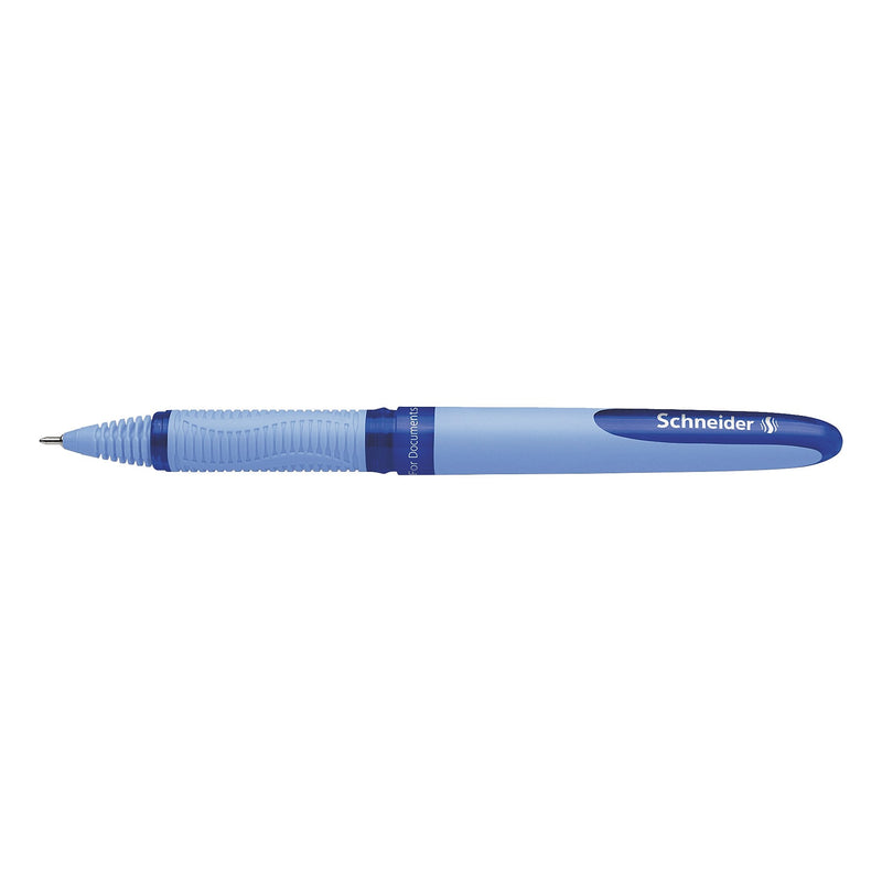 Schneider One Hybrid N Rollerball Pen, Extra Fine Point, Blue Ink, 10/Box (183403)