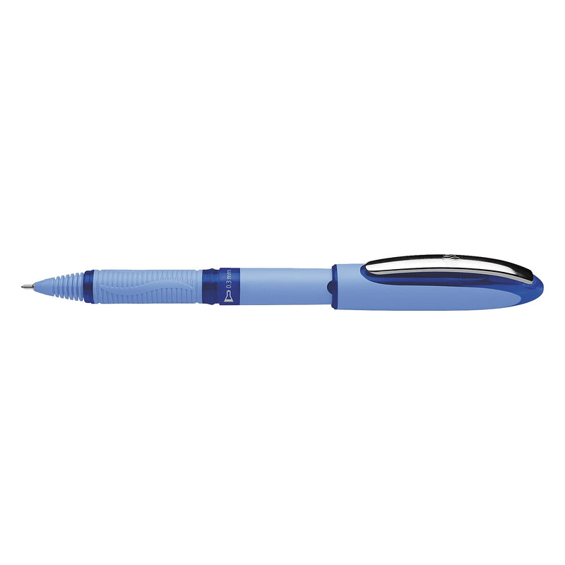 Schneider One Hybrid N Rollerball Pen, Extra Fine Point, Blue Ink, 10/Box (183403)