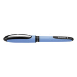 Schneider One Hybrid N Rollerball Pen, Fine Point, Black Ink, 10/Box (183501)
