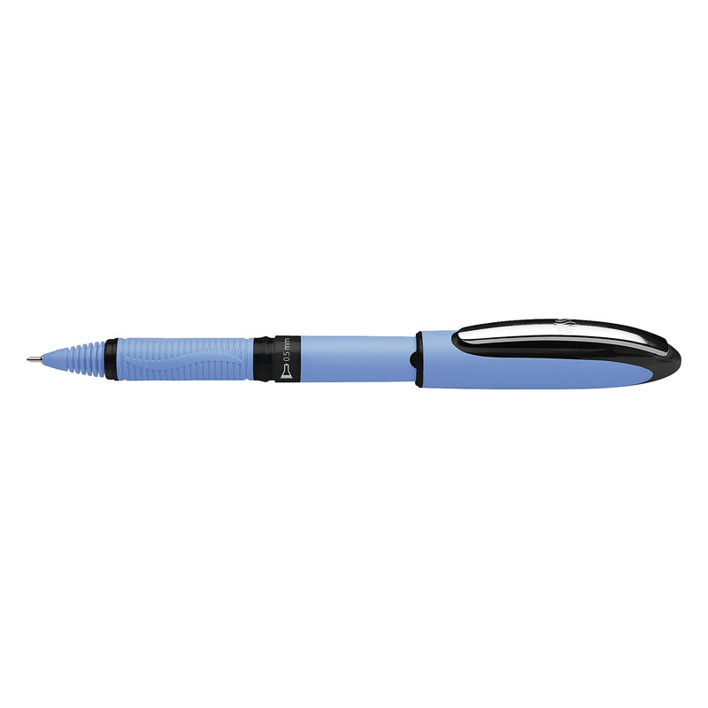 Schneider One Hybrid N Rollerball Pen, Fine Point, Black Ink, 10/Box (183501)