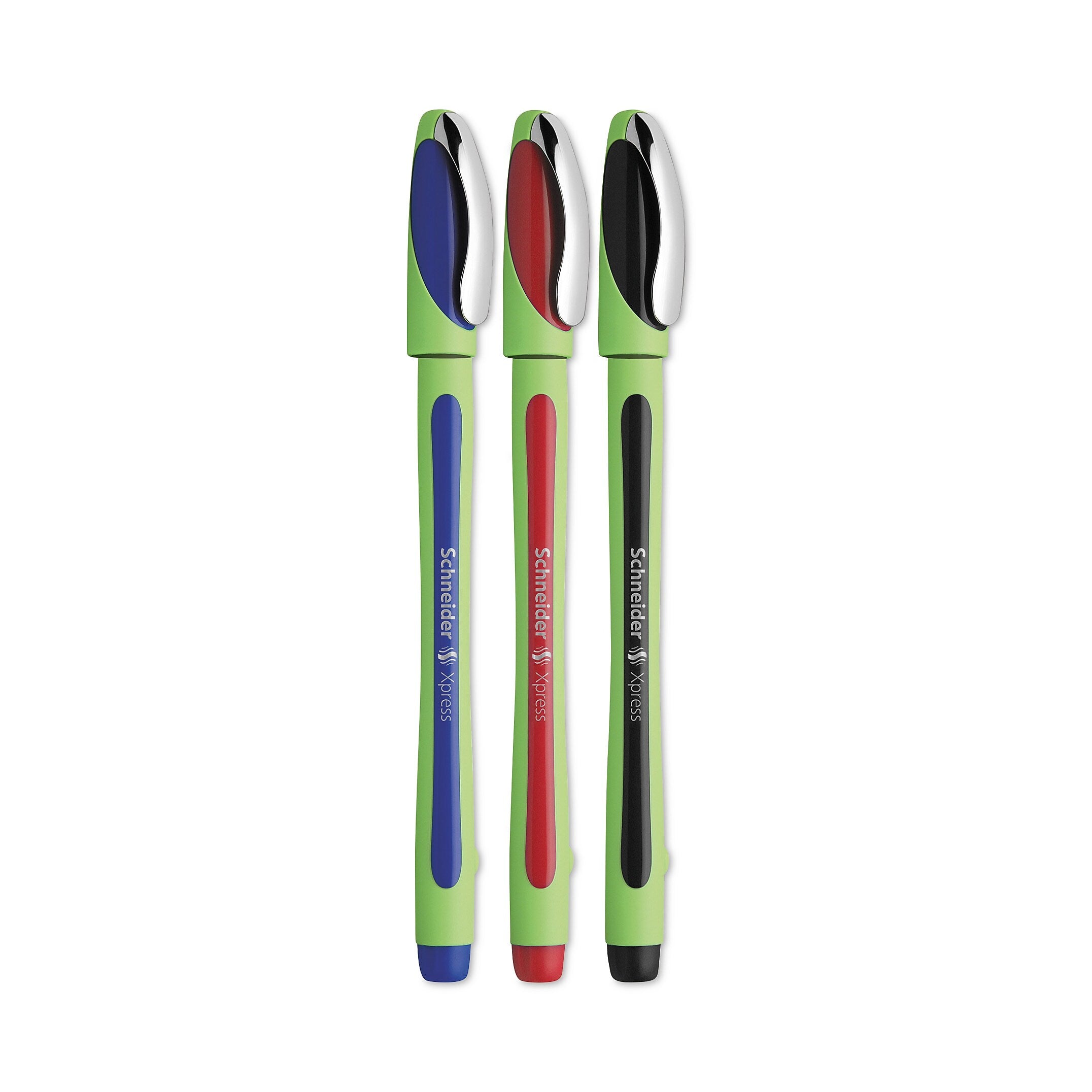Schneider Xpress Felt Pen, Fine Point, Assorted Inks, 3/Pack (190093)