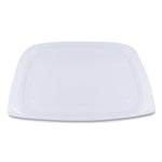 World Centric PLA Rectangular Deli Container Lids, 6.5 x 7.5 x 0.3, Clear, 600/Carton