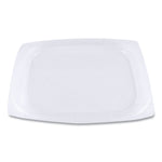 World Centric PLA Rectangular Deli Container Lids, 4.8 x 5.9 x 0.3, Clear, 900/Carton