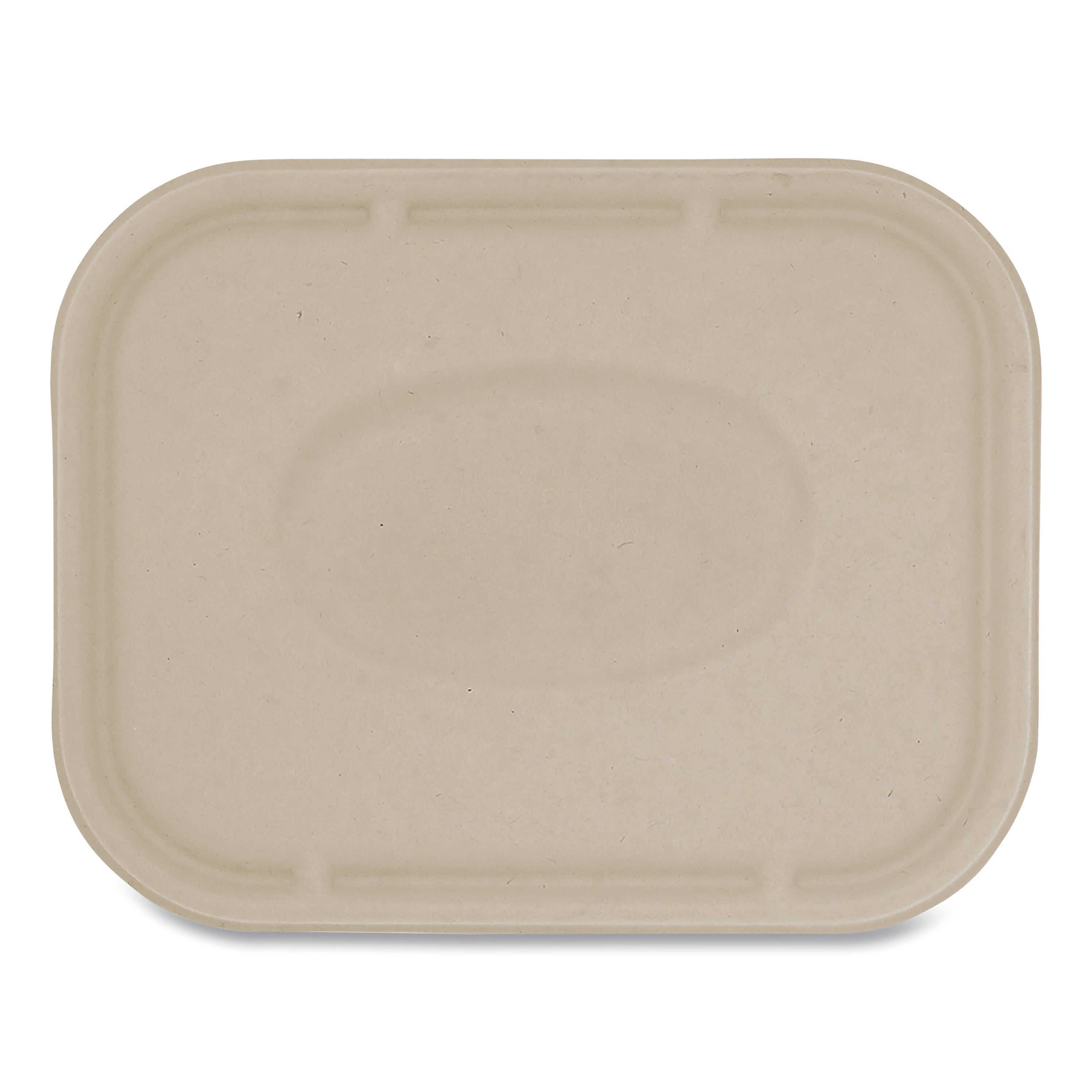 World Centric Fiber Lids for Fiber Containers, 7.8 x 10.1 x 0.5, Natural, 400/Carton (WORTRLSC10LF)