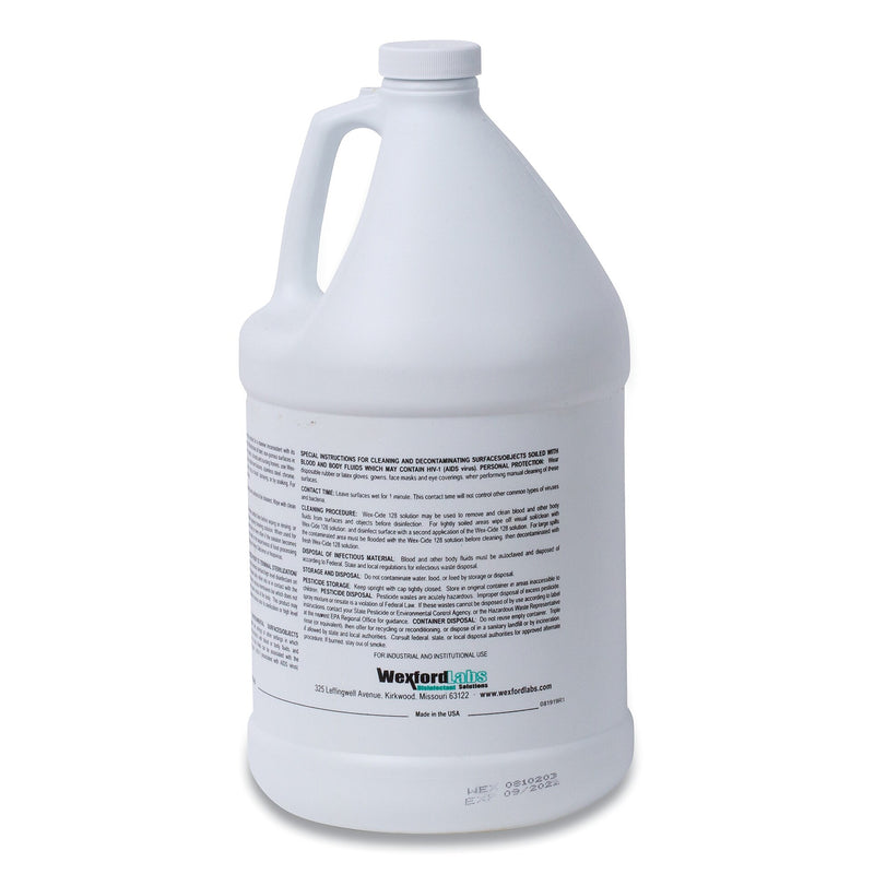 Wexford Labs Wex-Cide Concentrated Disinfecting Cleaner, Nectar Scent, 128 oz. Bottle