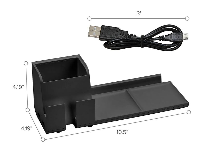 Bostitch Konnect Stackable Plastic Office Phone Stand, Black (KT2-BASEPHONE-BLK)