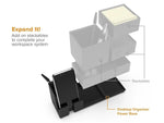 Bostitch Konnect Stackable Plastic Office Phone Stand, Black (KT2-BASEPHONE-BLK)