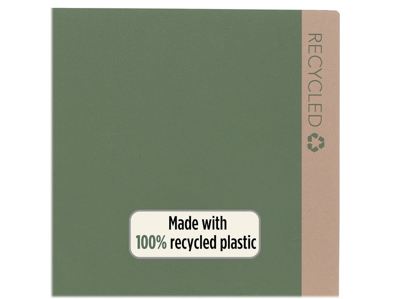Five Star 100% Recycled 3-Hole Punched 2-Pocket Paper Folder, Assorted Colors (330027-22)
