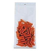 Heavy-Duty 4-Mil Zip-Lock Poly Bags with Hang Holes; 6Wx6"L, 1000/Carton
