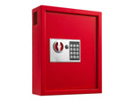 AdirOffice 40-Key Digital Lock Key Cabinet with Key Tags, Red (680-40-RED-689-PKG)