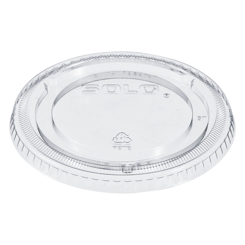 Dart PETE Plastic Flat Cold Cup Lids, Fits 12 oz to 16 oz Cups, Clear, 1,000/Carton