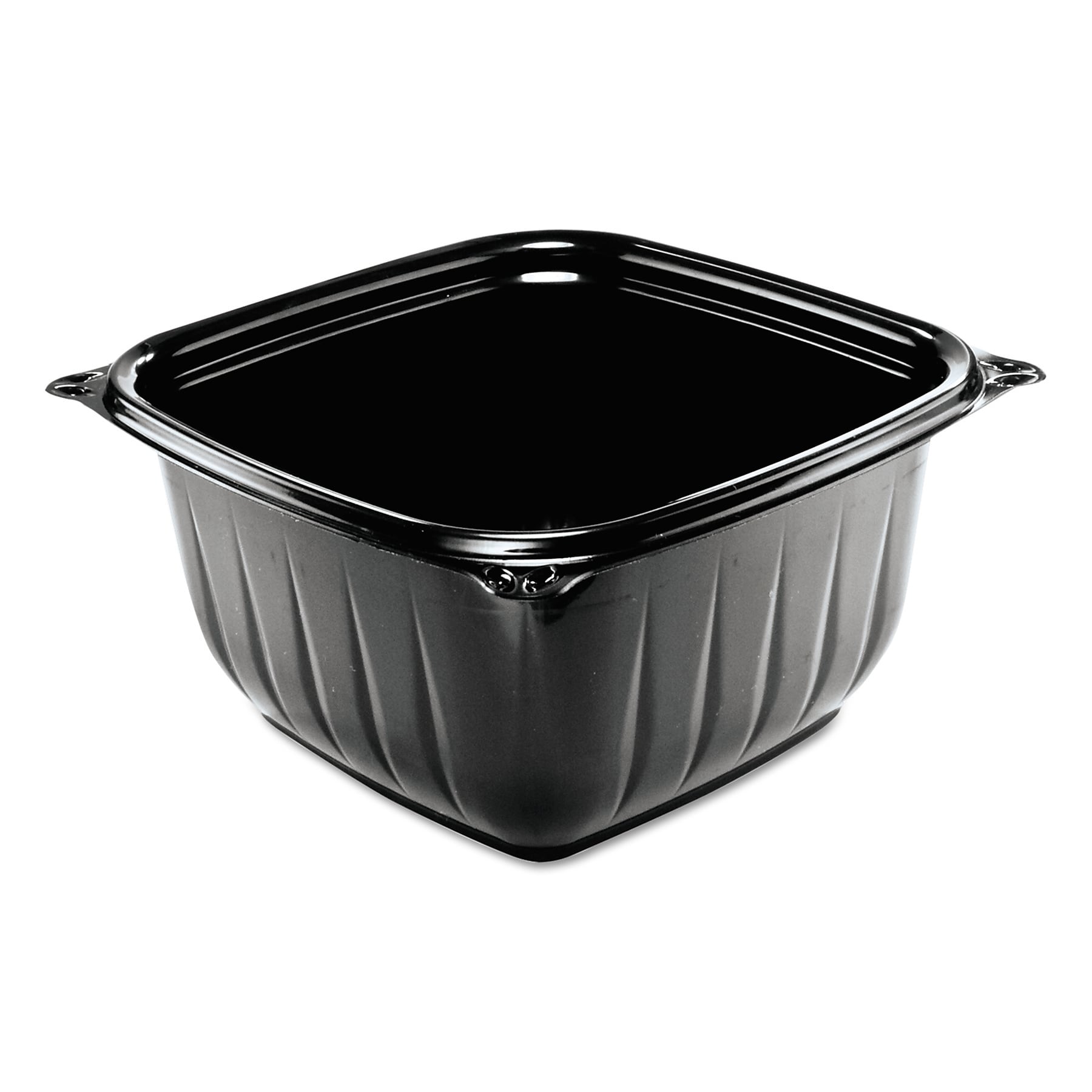 Dart PresentaBowls Pro Black Square Bowls, 16 oz., 5 x 5 x 2.5, 63/Bag, 8 Bags/Carton