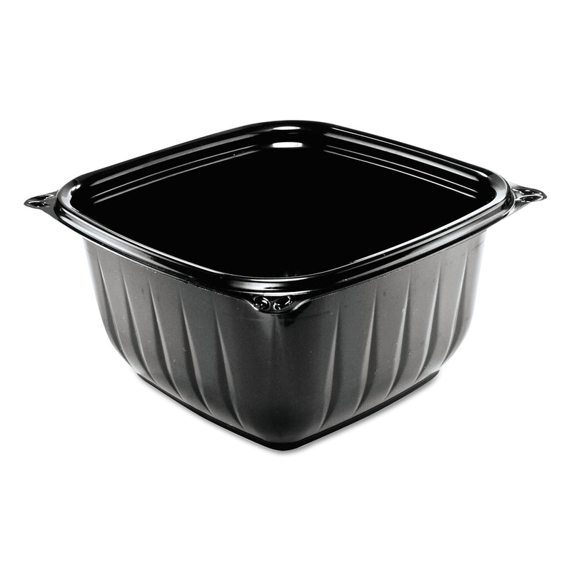 Dart PresentaBowls Pro Black Square Bowls, 16 oz., 5 x 5 x 2.5, 63/Bag, 8 Bags/Carton