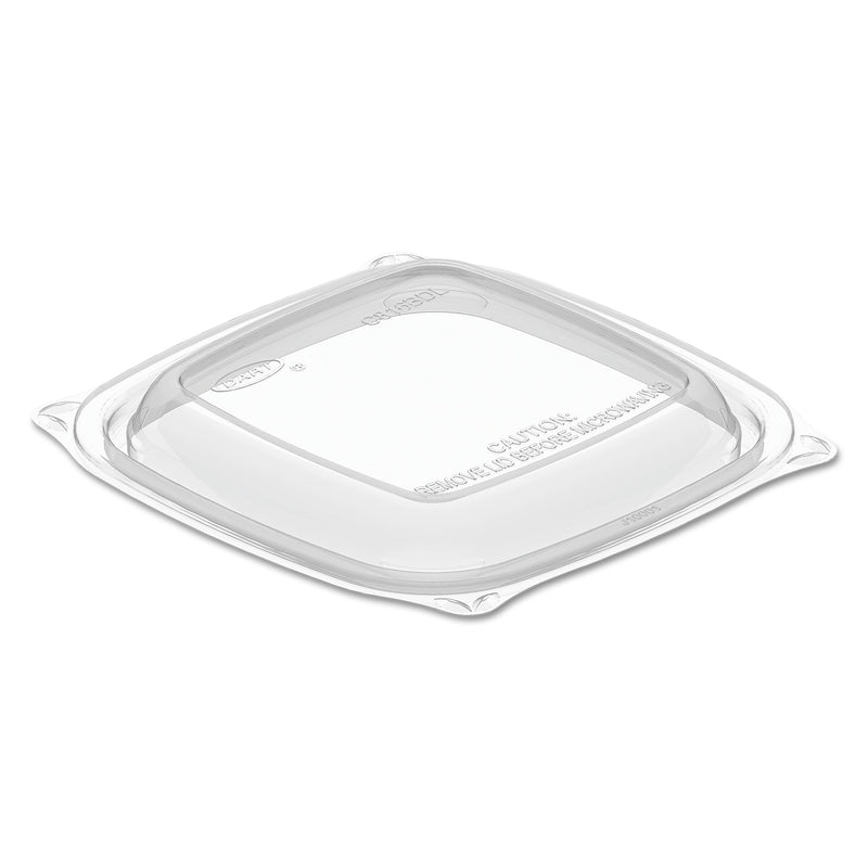 Dart PresentaBowls Pro Clear Square Lids for 8-16 oz Bowls, 5 x 5 x 1, Clear, 63/Bag, 8 Bags/Carton