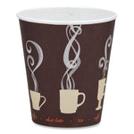 Dart Thermoguard Insulated Paper Hot Cups, 12 oz., Steam Print, 600/Carton