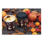 Dart Thermoguard Insulated Paper Hot Cups, 12 oz., Steam Print, 600/Carton