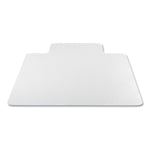 Deflect-O Carpet Chair Mat with Lip, 45" x 53'', Medium-Pile, Clear (DEFCM14232AM)