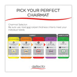 Deflect-O Carpet Chair Mat with Lip, 45" x 53'', Medium-Pile, Clear (DEFCM14232AM)