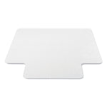 Deflect-O Carpet Chair Mat with Lip, 45" x 53'', Medium-Pile, Clear (DEFCM14232AM)