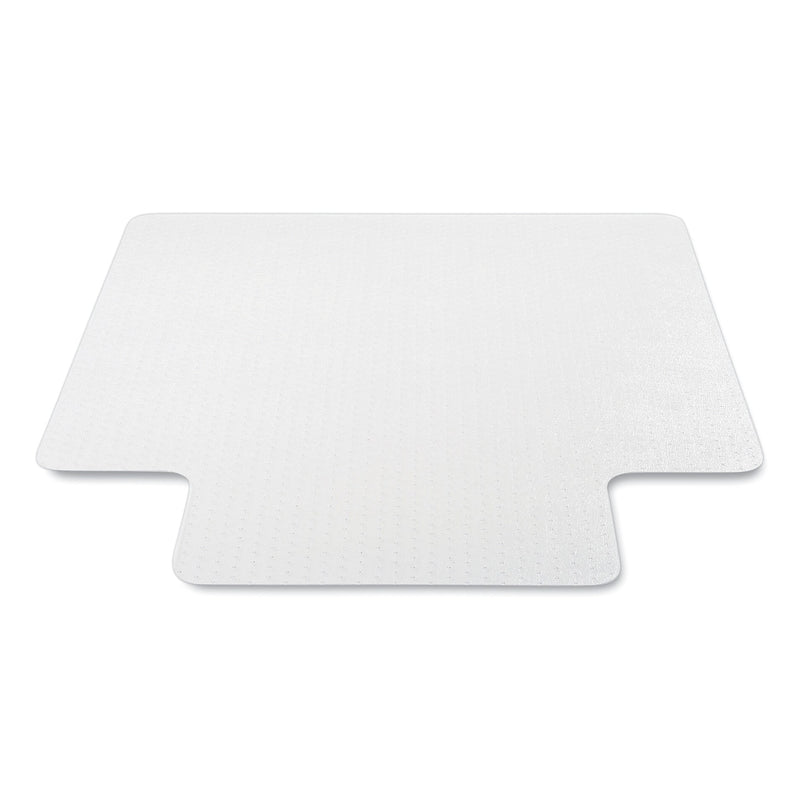 Deflect-O Carpet Chair Mat with Lip, 45" x 53'', Medium-Pile, Clear (DEFCM14232AM)