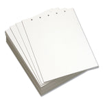Lettermark Custom Cut-Sheet Copy Paper, 92 Bright, 5-Hole (5/16") Top Punched, 20 lb, 8.5 x 11, White, 500/Ream