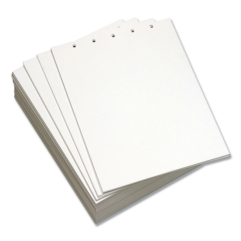 Lettermark Custom Cut-Sheet Copy Paper, 92 Bright, 5-Hole (5/16") Top Punched, 20 lb, 8.5 x 11, White, 500/Ream