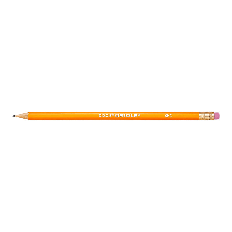 Dixon Oriole Pre-Sharpened Pencil, HB (#2), Black Lead, Yellow Barrel, 144/Pack
