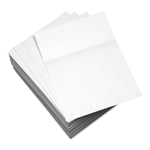 Lettermark Custom Cut-Sheet Copy Paper, 92 Bright, Micro-Perforated 3.5" from Bottom, 20lb, 8.5 x 11, White, 500/Ream