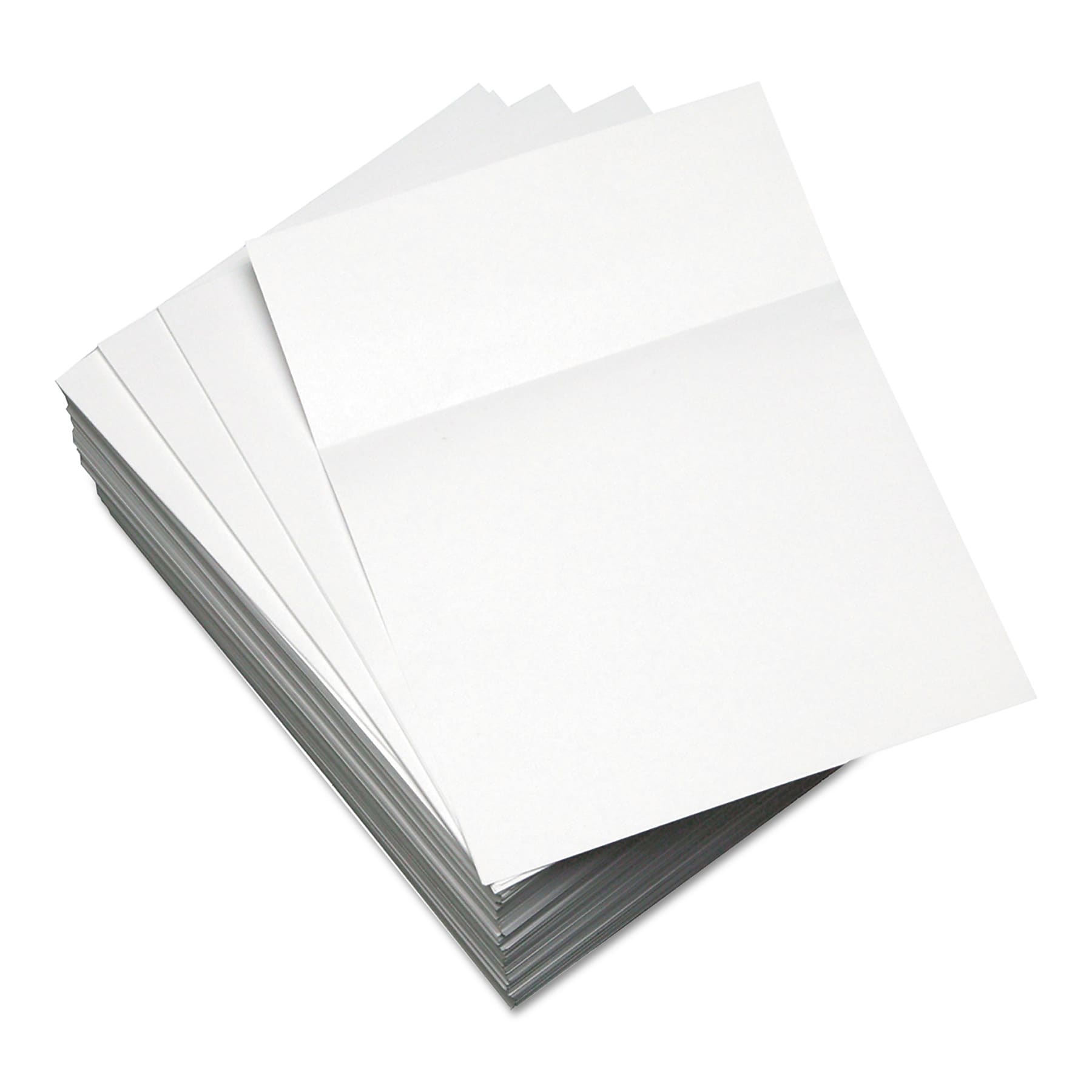 Lettermark Custom Cut-Sheet Copy Paper, 92 Bright, Micro-Perforated 3.5" from Bottom, 20lb, 8.5 x 11, White, 500/Ream