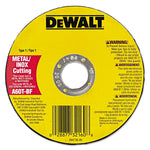 DeWalt DW8062 High-Performance Metal-Cutting Wheels, 4 1/2in x .045in, 7/8in Arbor