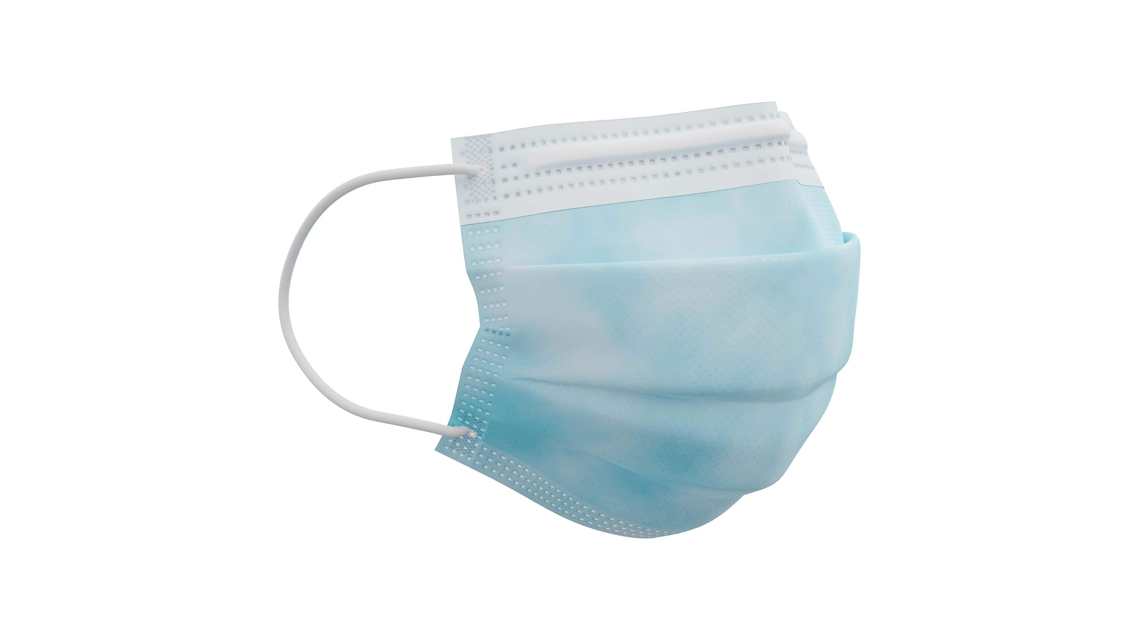 ASTM Level 3 3-ply Disposable Mask, Blue, 50/Box, 10 Boxes/Carton (PG4-1263CT/1273)