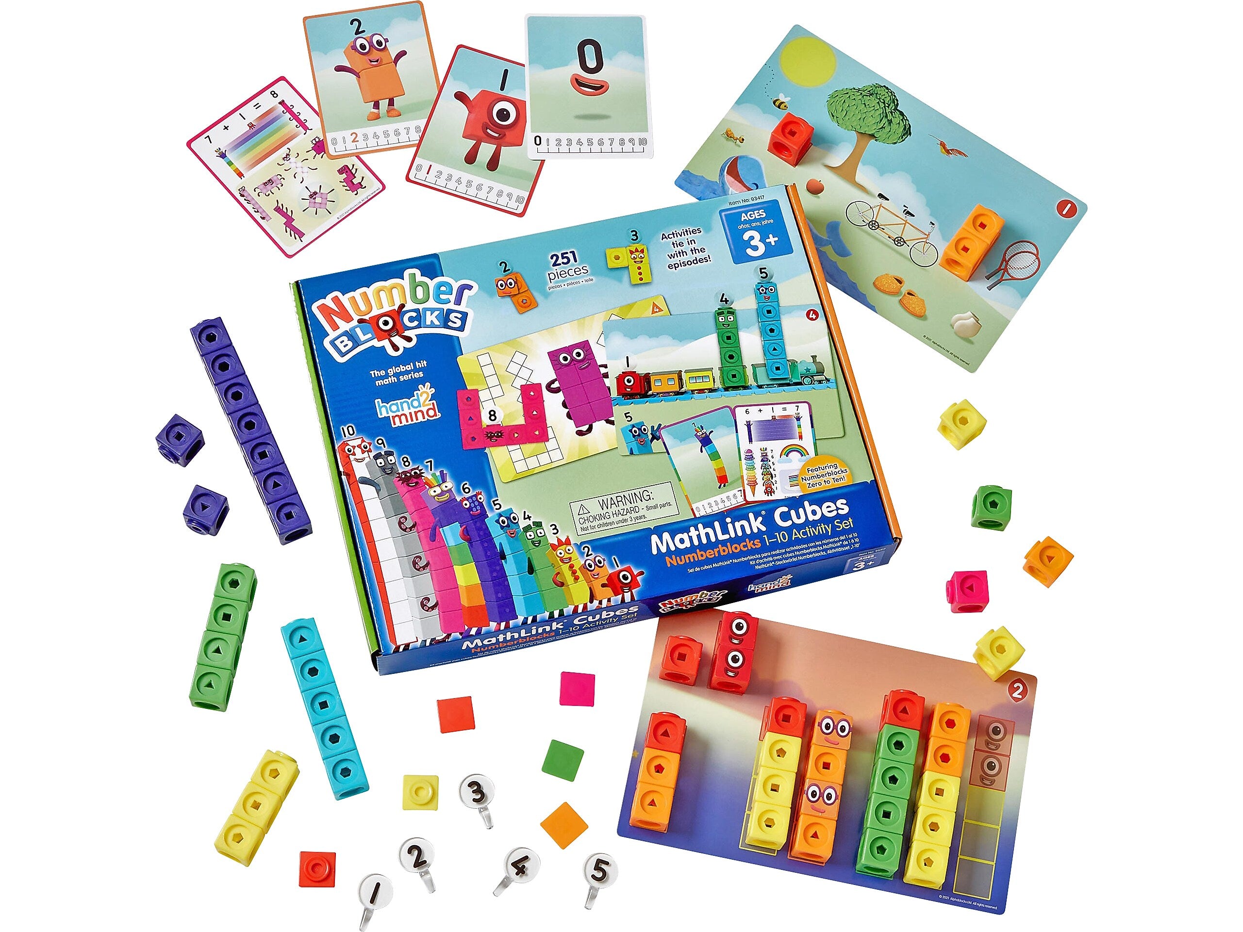 hand2mind Numberblocks MathLink Cubes 1-10 Activity Set (93417)