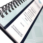 Kahootie Co. Daily Planner For Your Busy Days  5.5"x8.5", Teal Diamonds (ITKDTD)