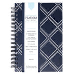Kahootie Co Daily Planner For Your Busy Days, 6" x 9", Navy Diamonds (ITKDND)