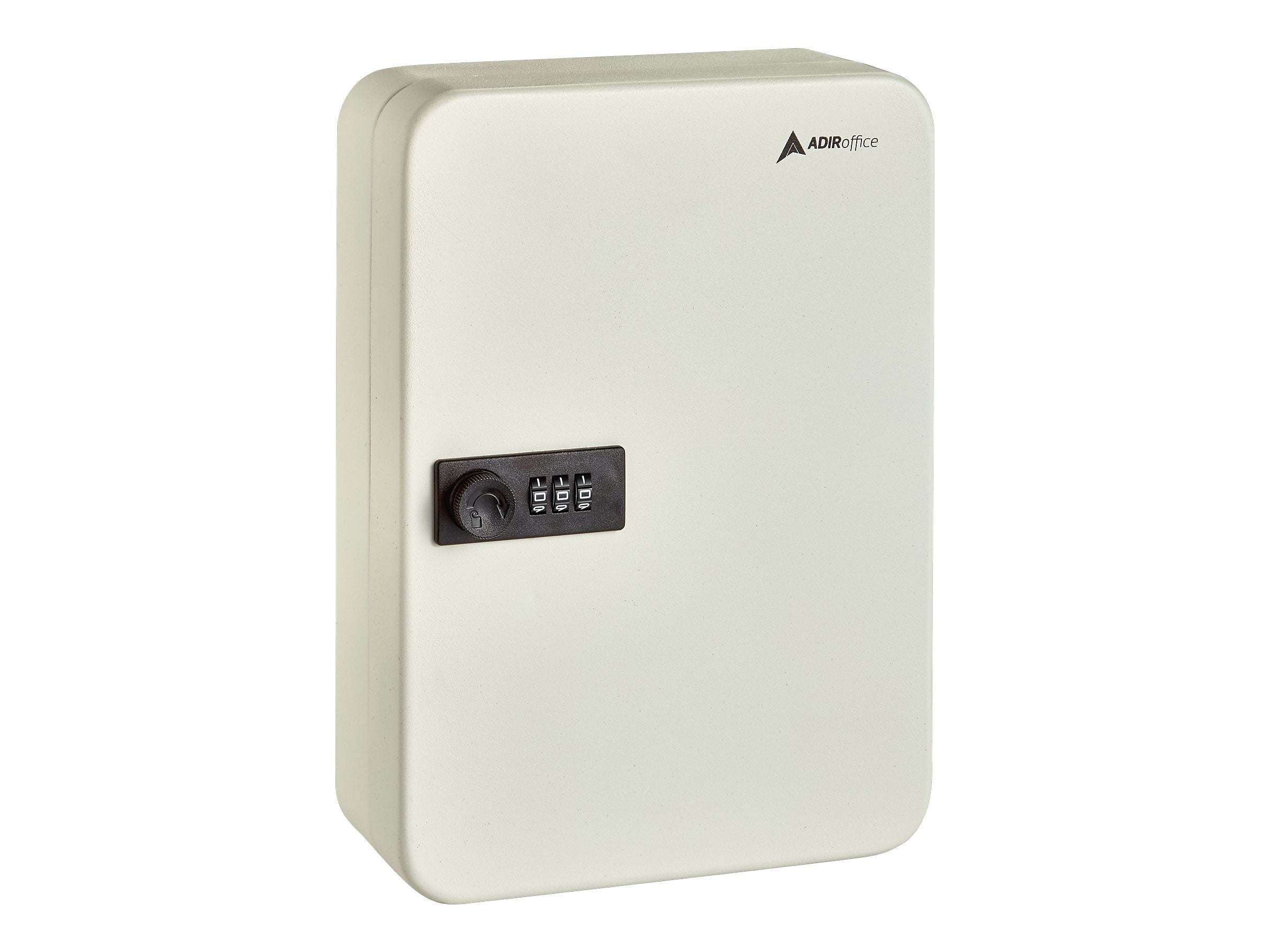 AdirOffice 48-Key Cabinet with Combination Lock and Key Tags, White (682-48-WHI-689-PKG)