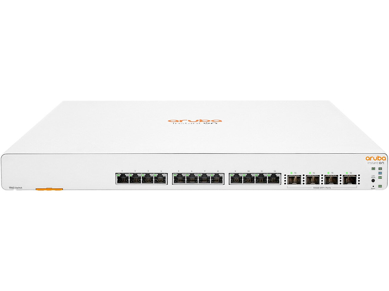 Aruba Instant On 1960 12-Port Gigabit Ethernet Managed Switch, White (JL805A#ABA)