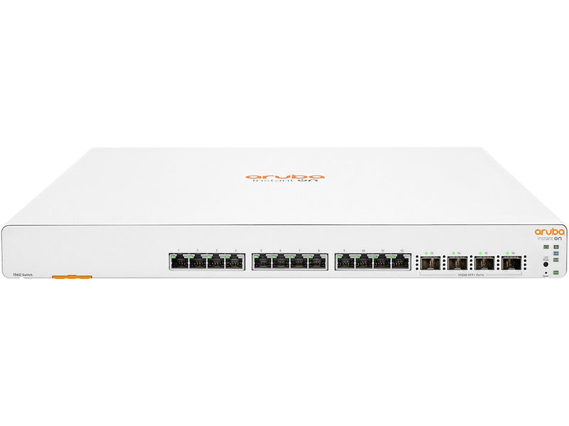 Aruba Instant On 1960 12-Port Gigabit Ethernet Managed Switch, White (JL805A#ABA)