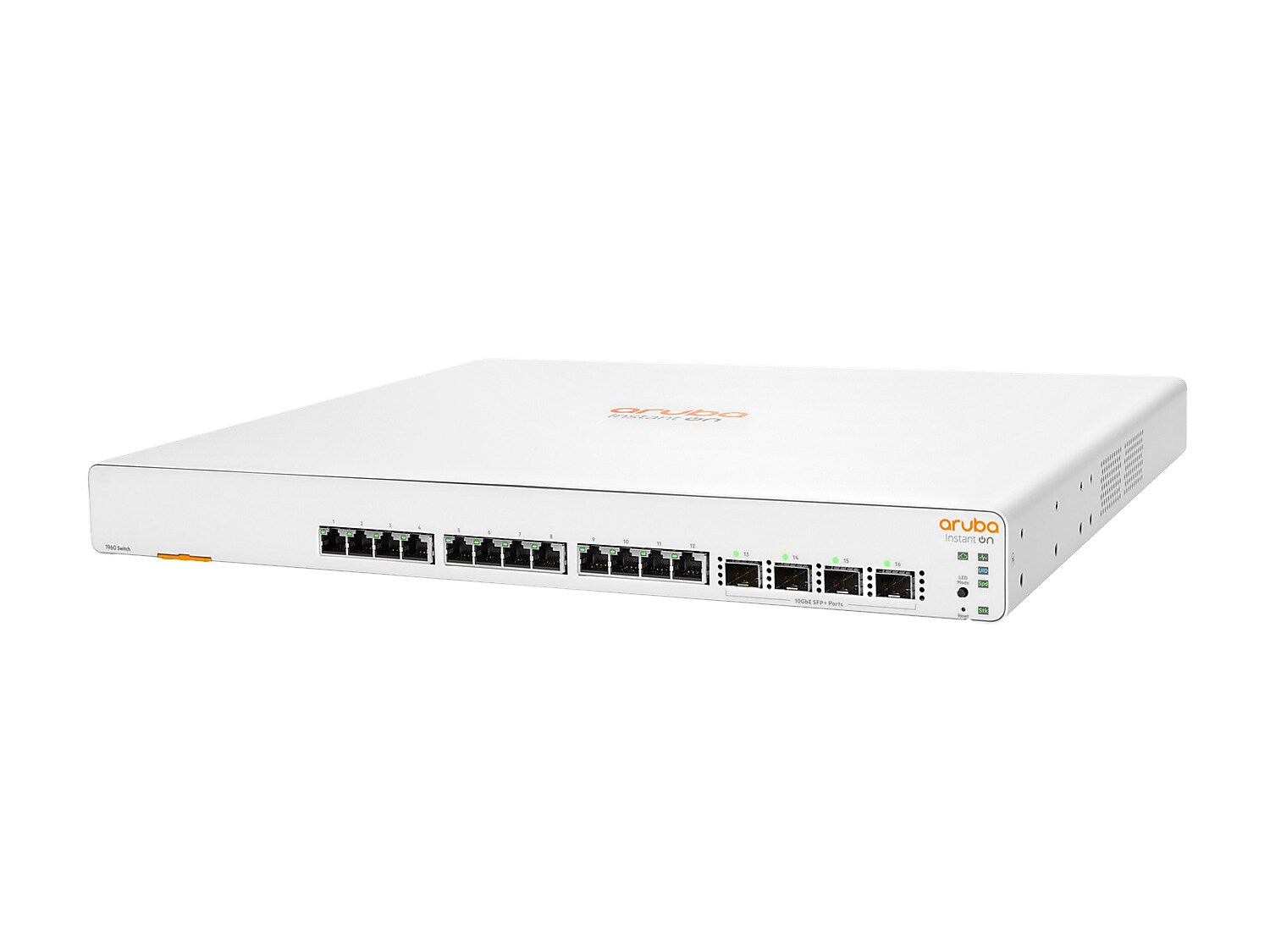 Aruba Instant On 1960 12-Port Gigabit Ethernet Managed Switch, White (JL805A#ABA)
