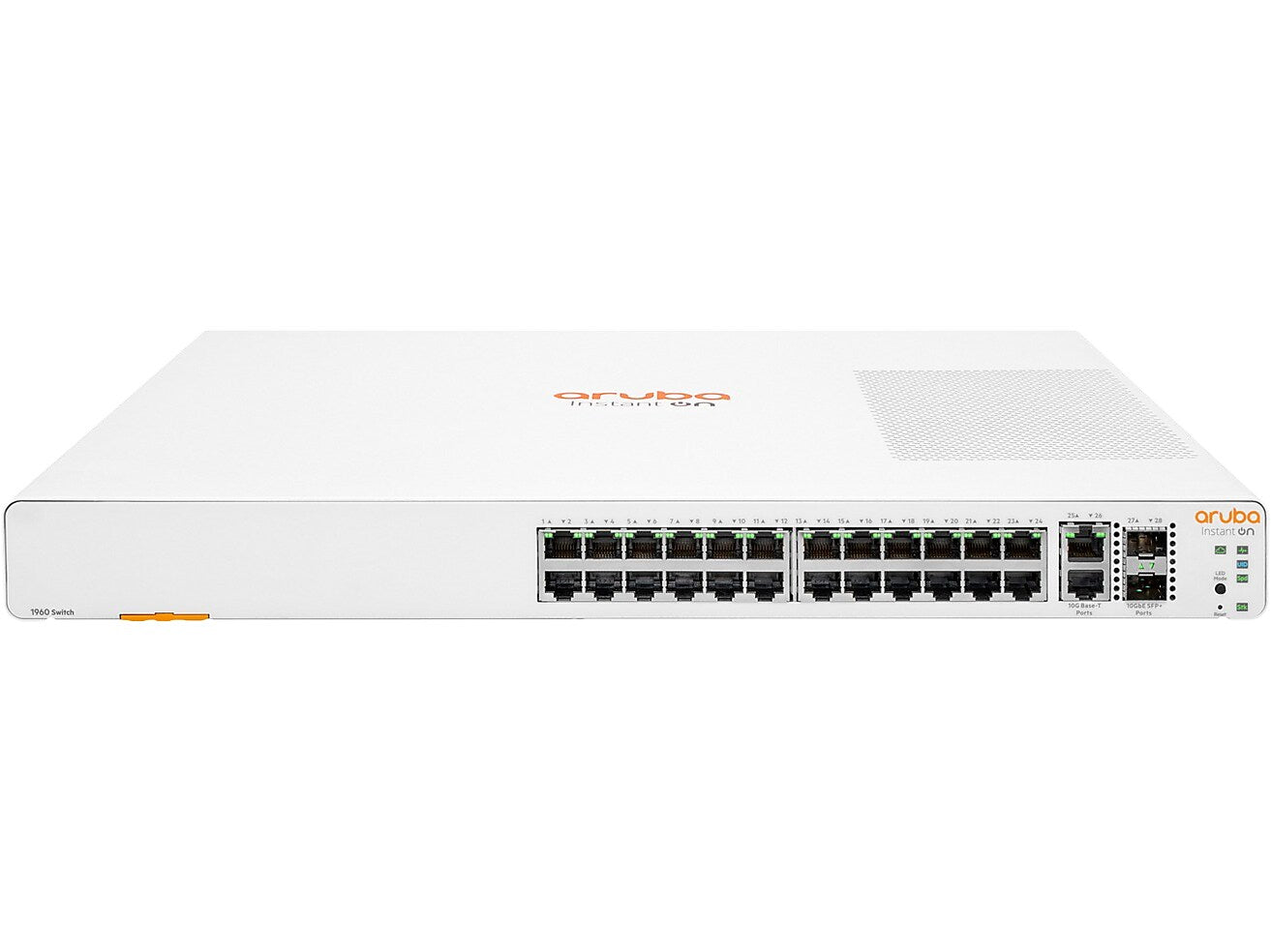 Aruba Instant On 1960 24-Port Gigabit Ethernet Managed Switch, 10/100/1000 Mbps, White (JL806A#ABA)