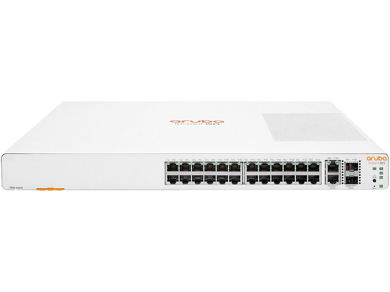 Aruba Instant On 1960 24-Port Gigabit Ethernet Managed Switch, 10/100/1000 Mbps, White (JL806A#ABA)