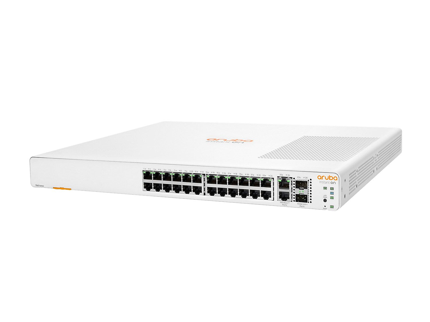 Aruba Instant On 1960 24-Port Gigabit Ethernet Managed Switch, 10/100/1000 Mbps, White (JL806A#ABA)