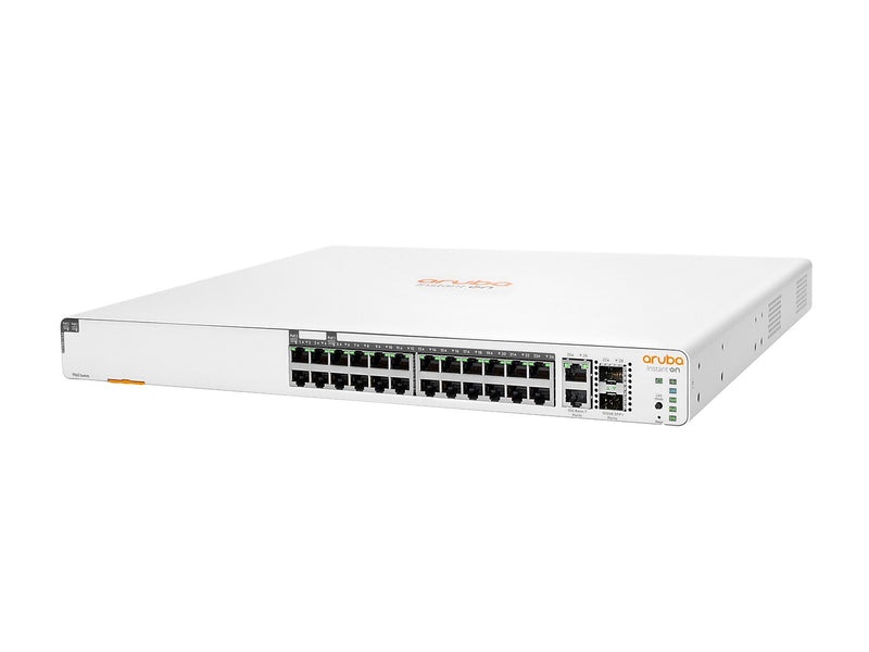 Aruba Instant On 1960 24-Port Gigabit Ethernet Managed Switch, 10/100/1000 Mbps, White (JL807A#ABA)