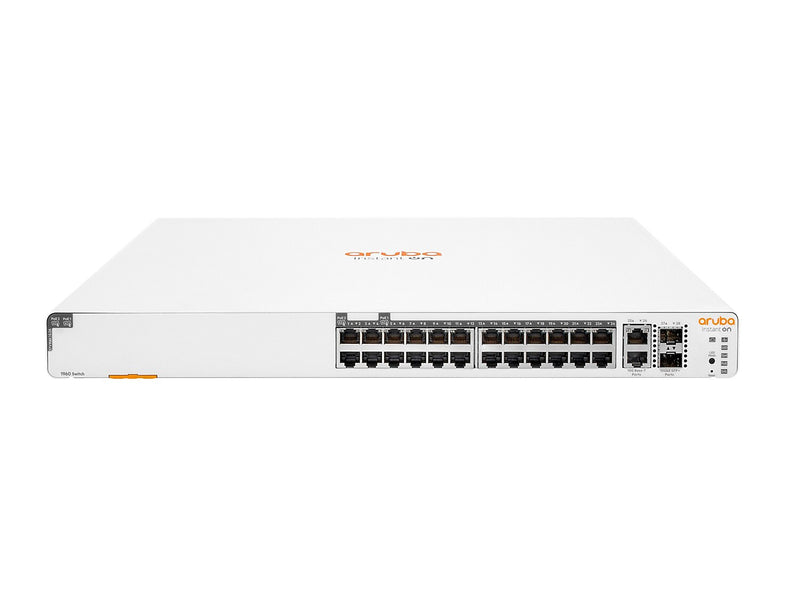 Aruba Instant On 1960 24-Port Gigabit Ethernet Managed Switch, 10/100/1000 Mbps, White (JL807A#ABA)