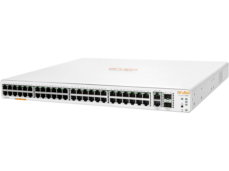 Aruba Instant On 1960 48-Port Gigabit Ethernet Managed Switch, 10/100/1000 Mbps, White (JL808A#ABA)