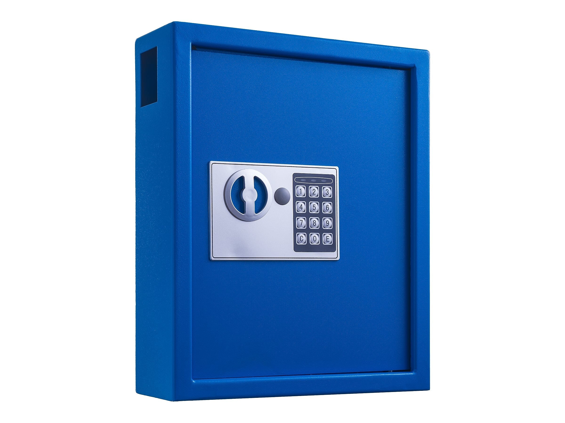 AdirOffice 40-Key Digital Lock Cabinet with Key Tags, Blue (680-40-BLU-689-PKG)